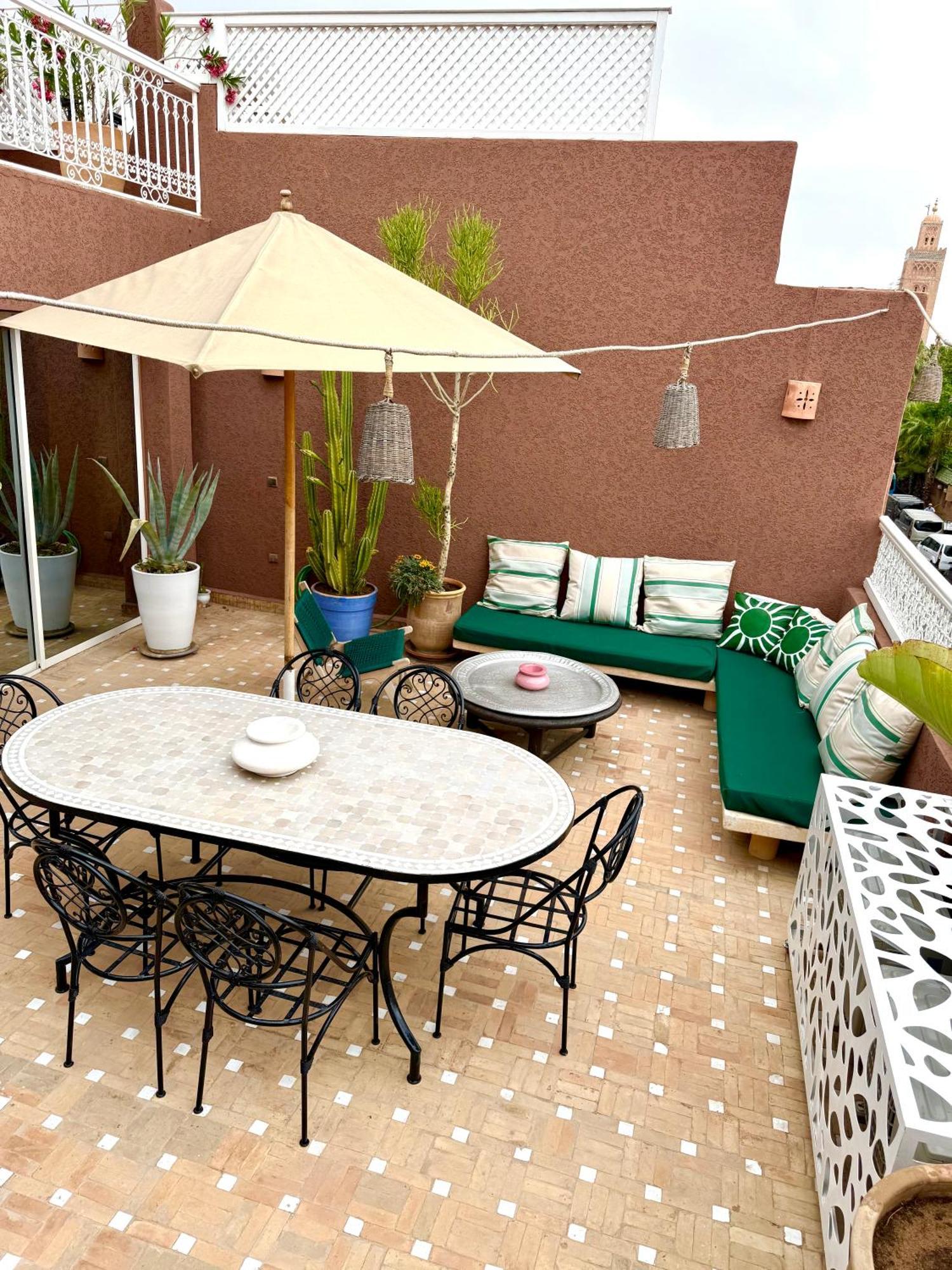 "Le 21", Exclusive Luxury Duplex 400M From Jemaa El Fna Place -Hammam-Jacuzzi-Koutoubia View-Roof Terrace -Speed Wifi Marrakesh Buitenkant foto